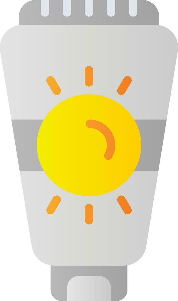 conception d'icône de vecteur de crème solaire