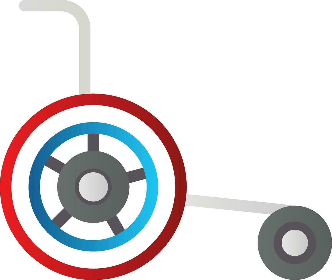 conception d'icône de vecteur de fauteuil roulant