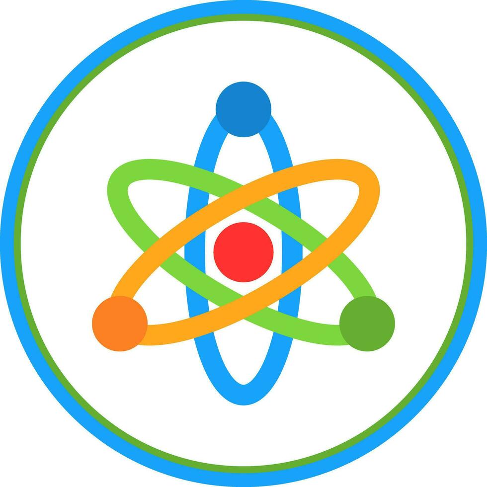 conception d'icône de vecteur d'atome