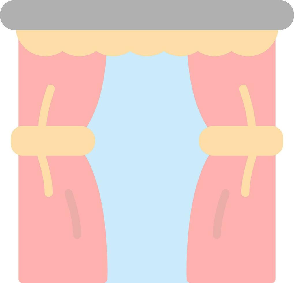 conception d'icône de vecteur de rideaux