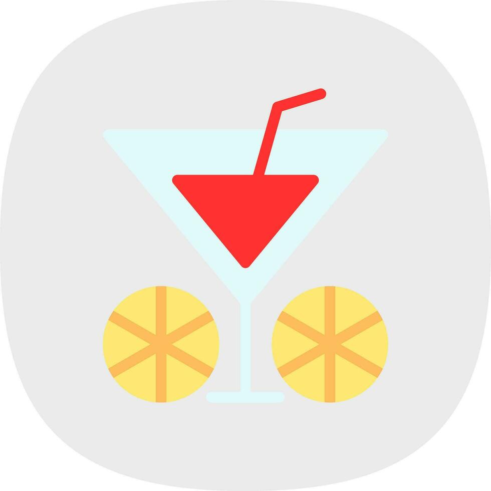 conception d'icône de vecteur de cocktail