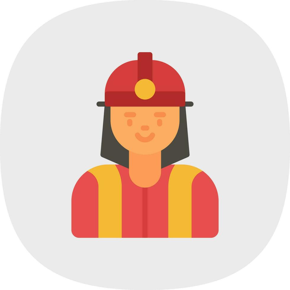 conception d'icône de vecteur de pompier
