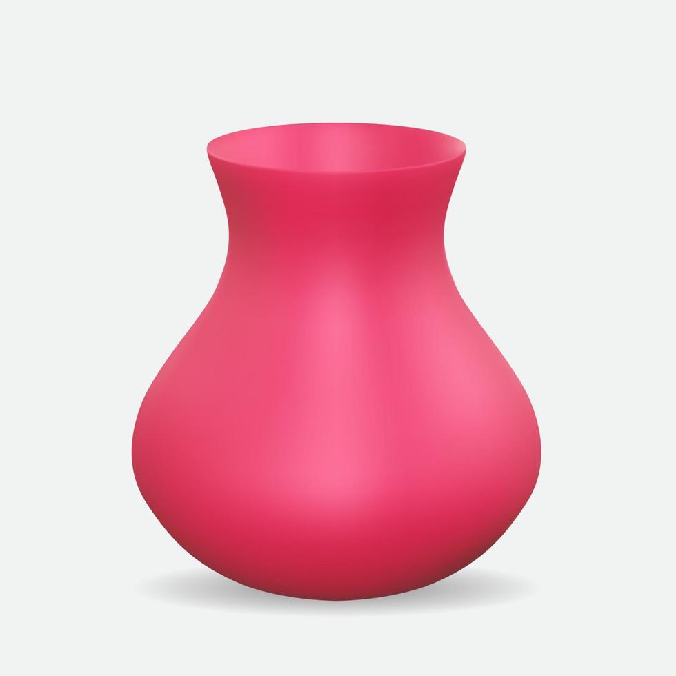 élément de conception de vase 3d réaliste. illustration vectorielle eps10 vecteur