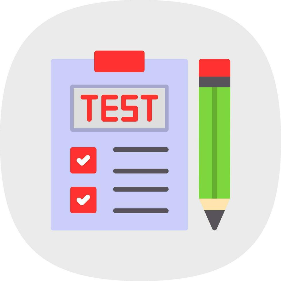 conception d'icône de vecteur de test