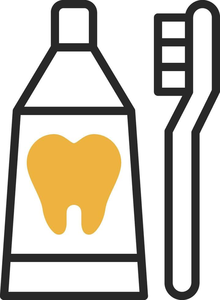 conception d'icône de vecteur de brosse à dents