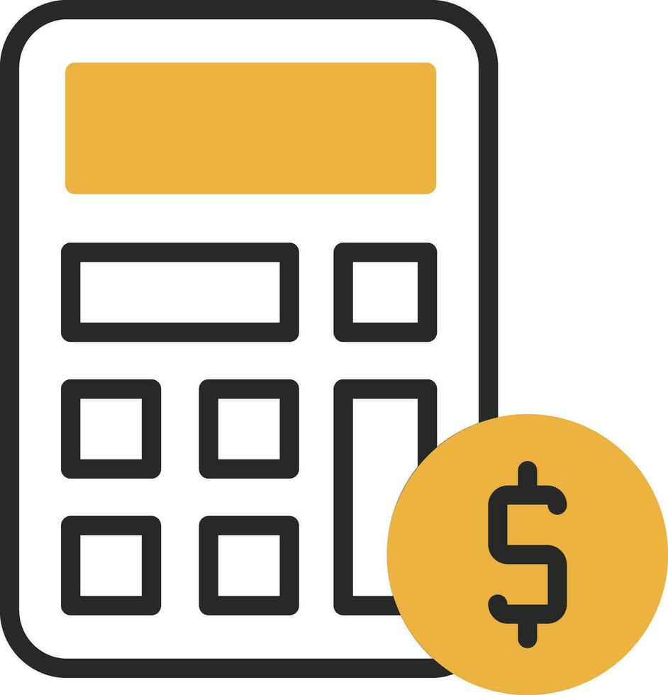 conception d'icône de vecteur de calculatrice