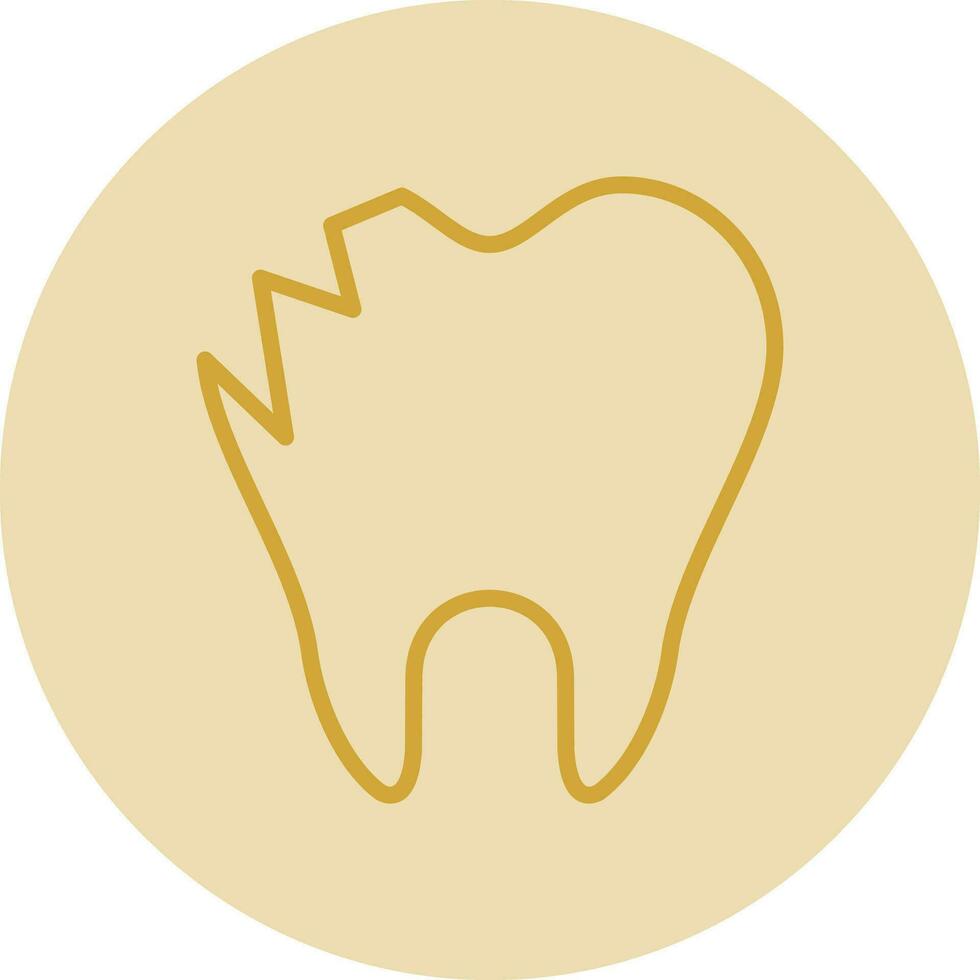 ébréché vecteur icône conception