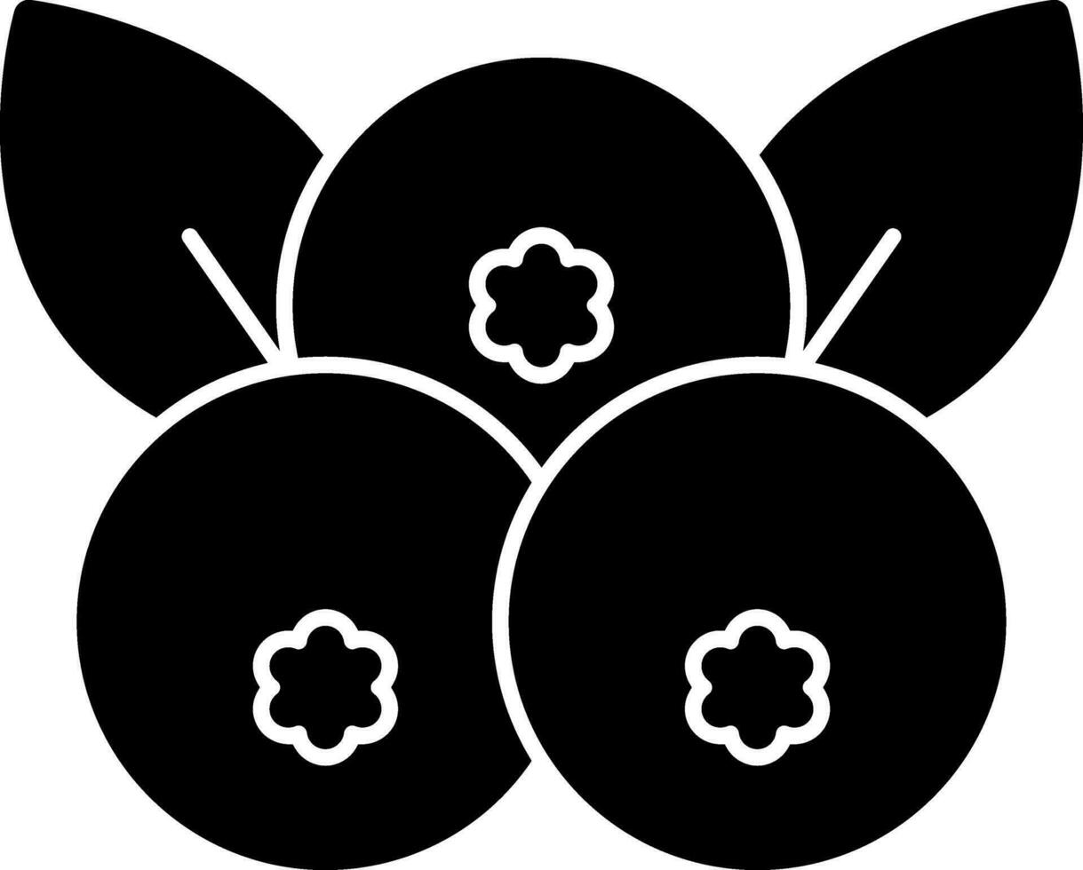 conception d'icône de vecteur de myrtille