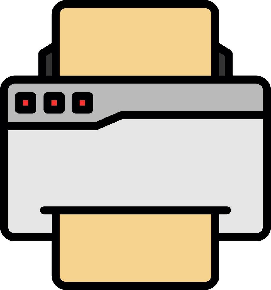 imprimante vecteur icône conception