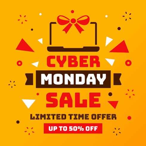 Vecteur de vente Cyber ​​Monday