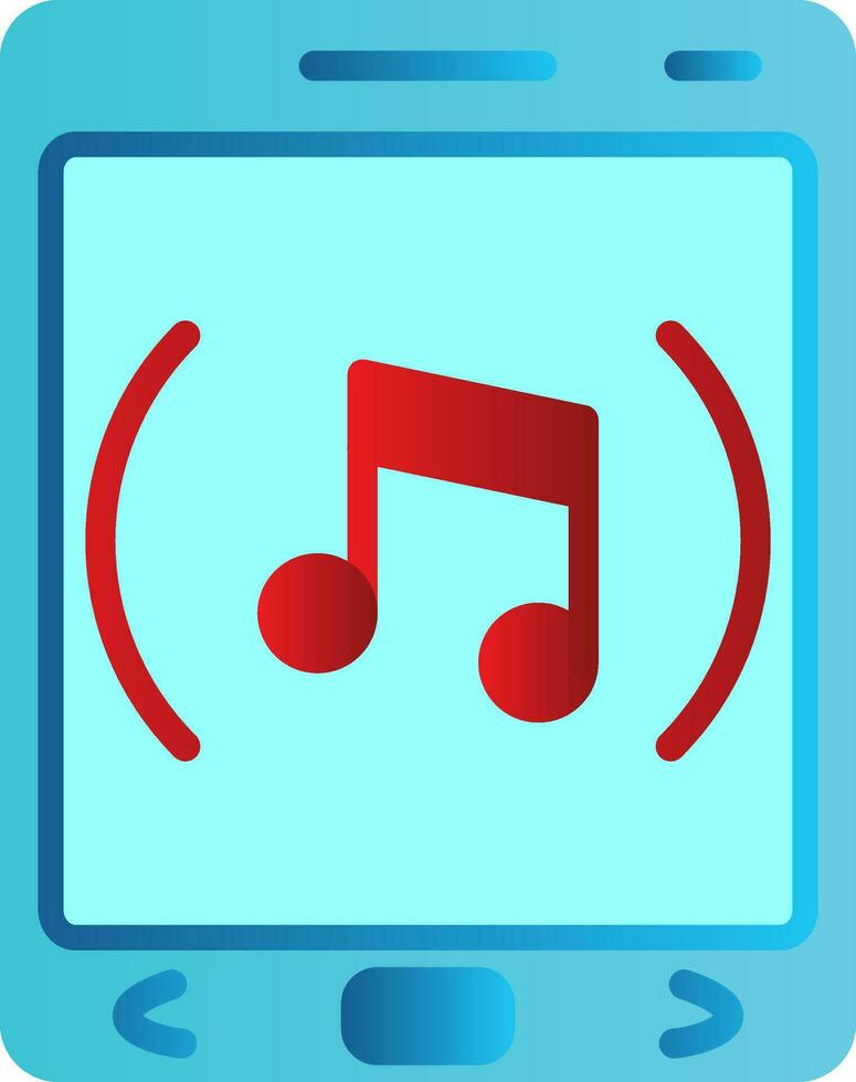 la musique app vecteur icône conception