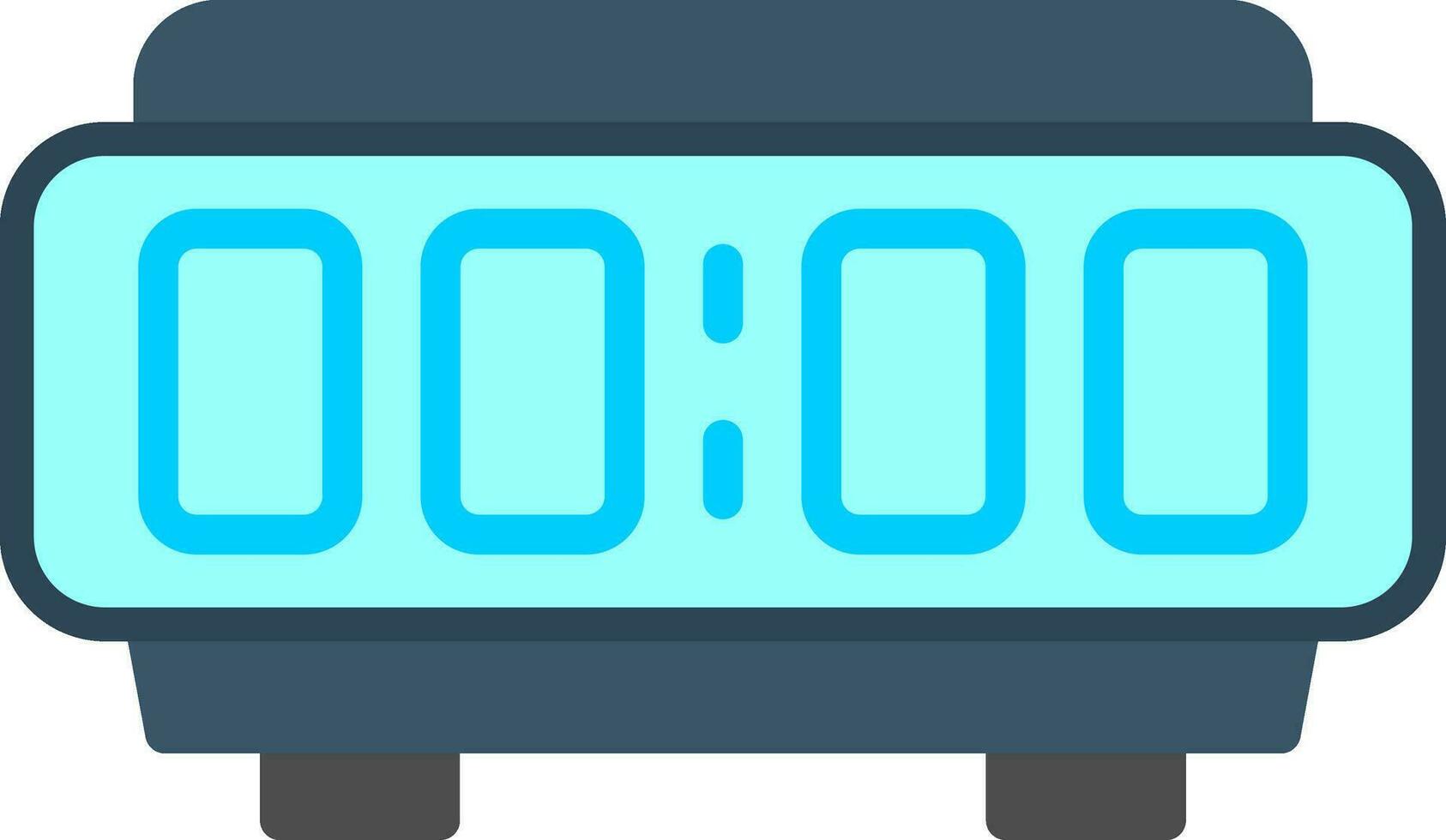 numérique alarme l'horloge vecteur icône conception