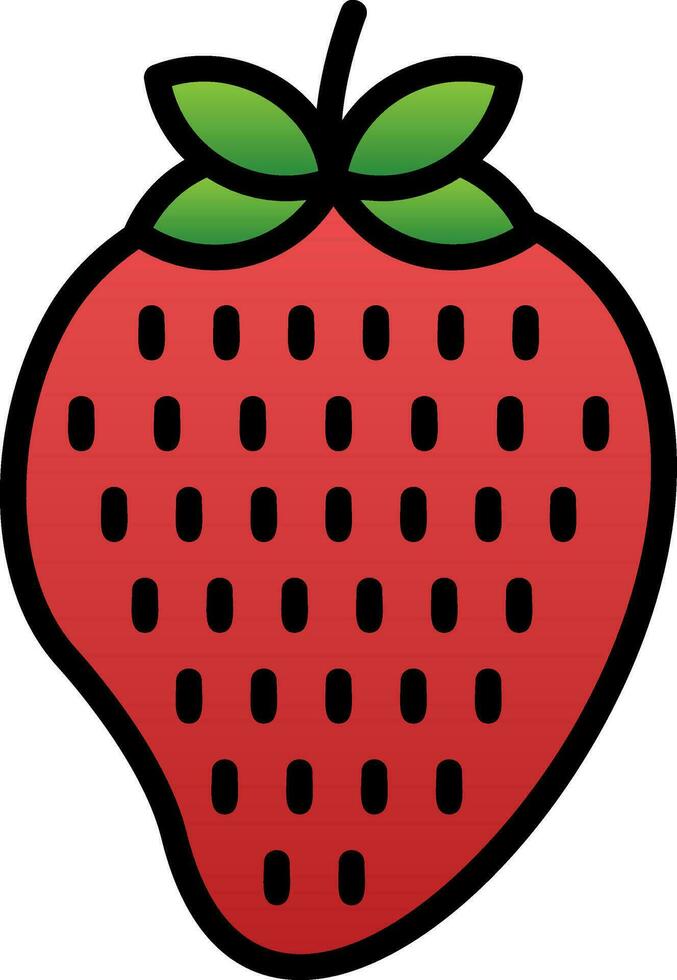 conception d'icône de vecteur de fraise