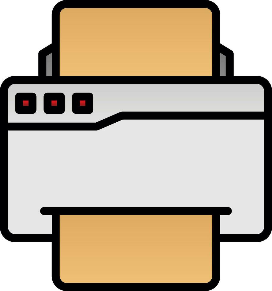 imprimante vecteur icône conception