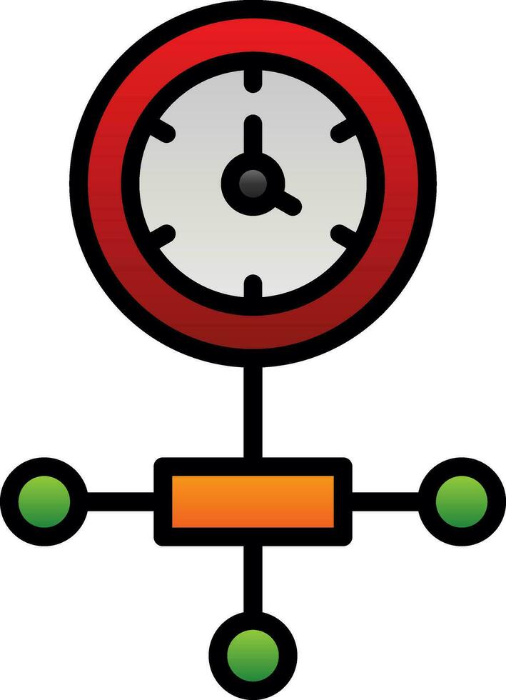 conception d'icône de vecteur de temps