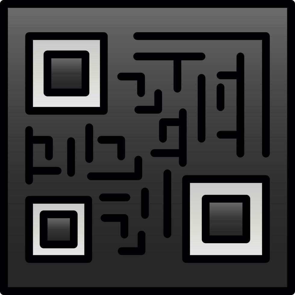 conception d'icône de vecteur de code qr