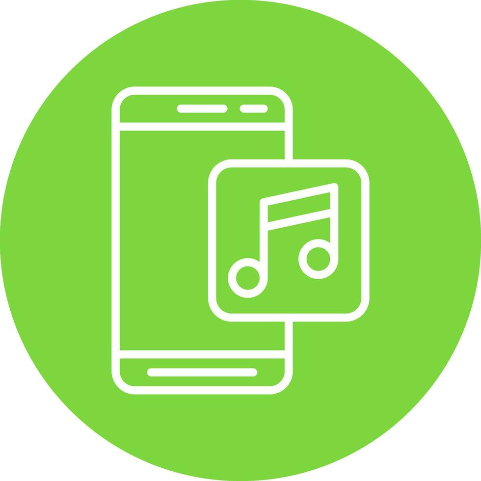 la musique app vecteur icône conception