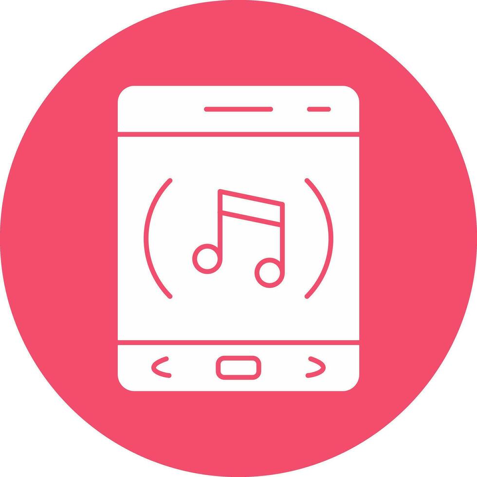 la musique app vecteur icône conception