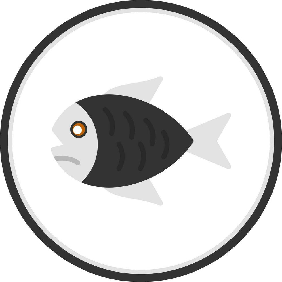 conception d'icône de vecteur de poisson