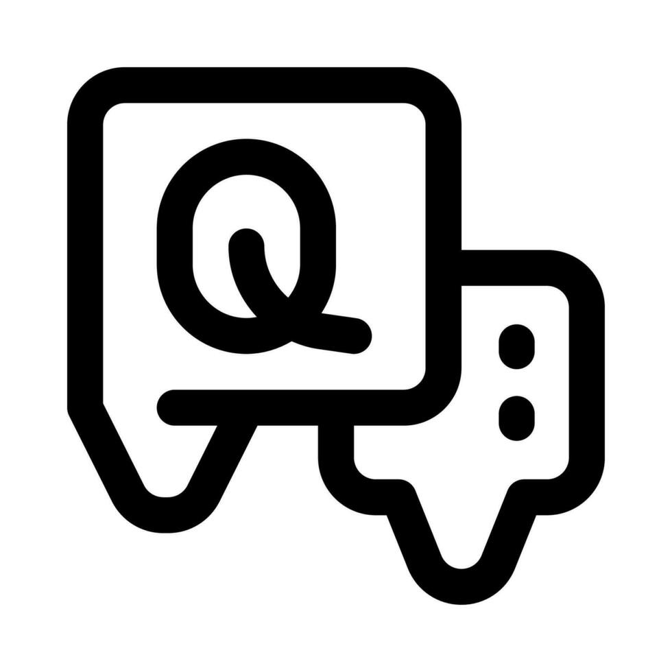 icône de question pour votre site Web, mobile, présentation et conception de logo. vecteur