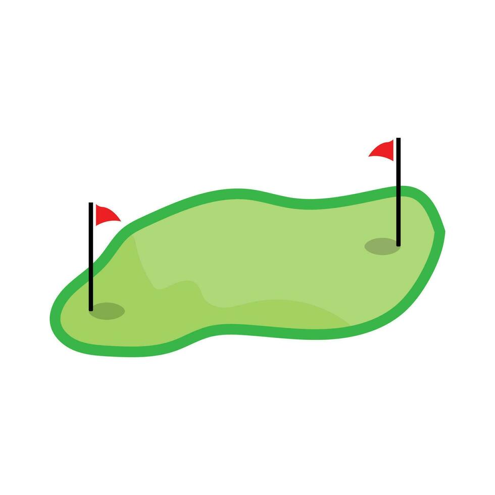 le golf logo conception, conception vecteur le golf Balle et le golf club tournoi, illustration modèle