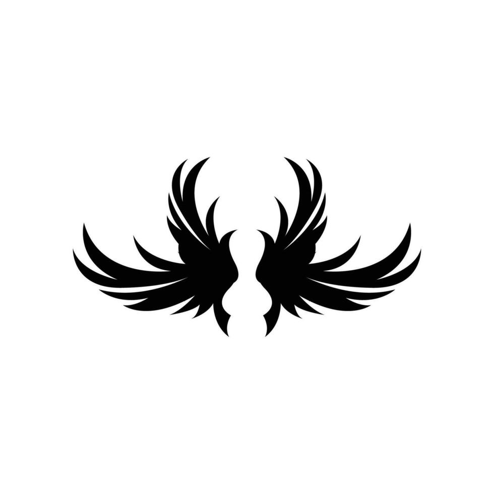 aile logo conception, vecteur Aigle faucon ailes, beauté en volant oiseau, illustration symbole