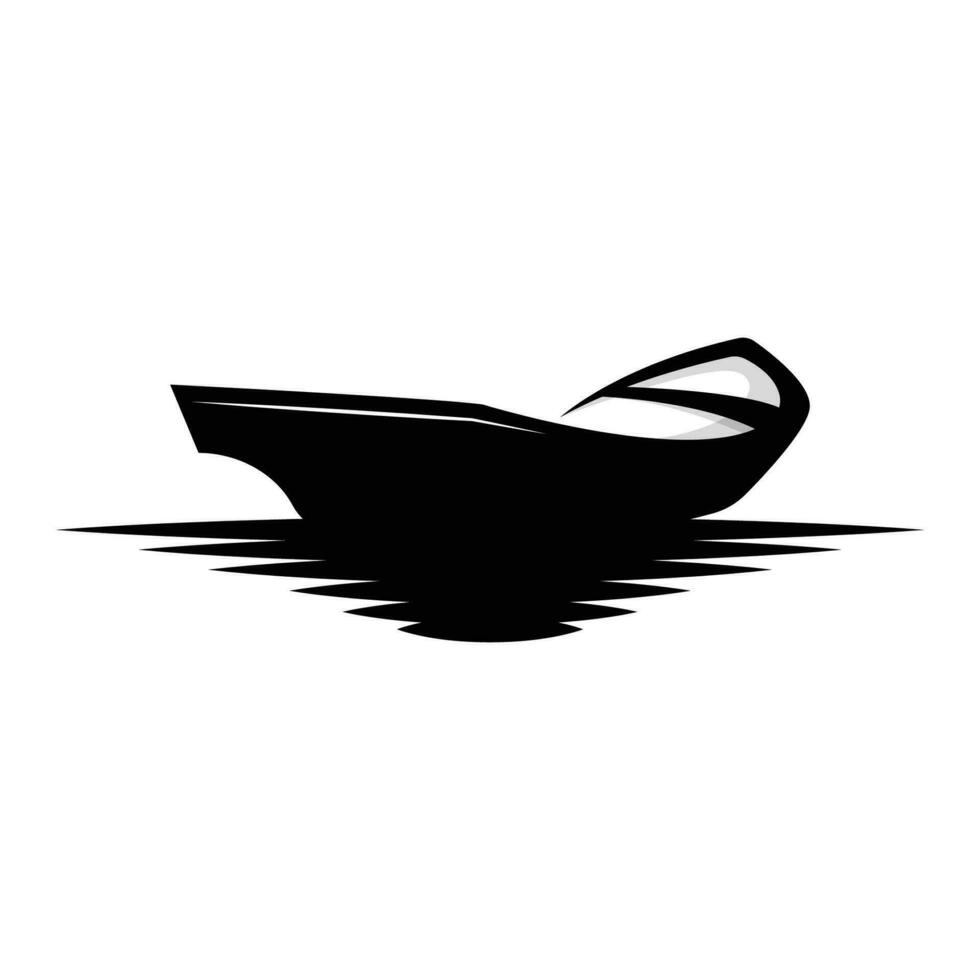 logo de voilier, vecteur de bateau asiatique traditionnel, conception d'icône lac océan, bateau de pêche