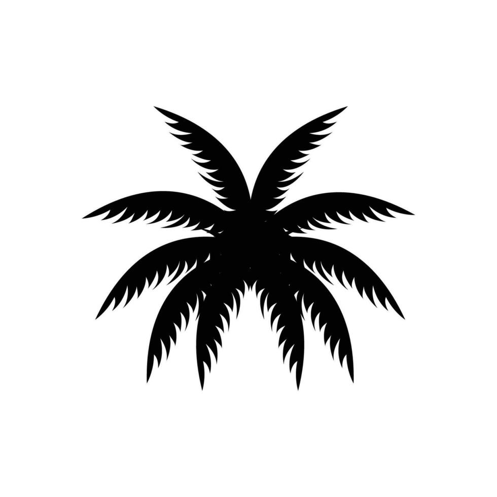 noix de coco arbre logo conception, plage plante vecteur, paume arbre été, illustration modèle vecteur