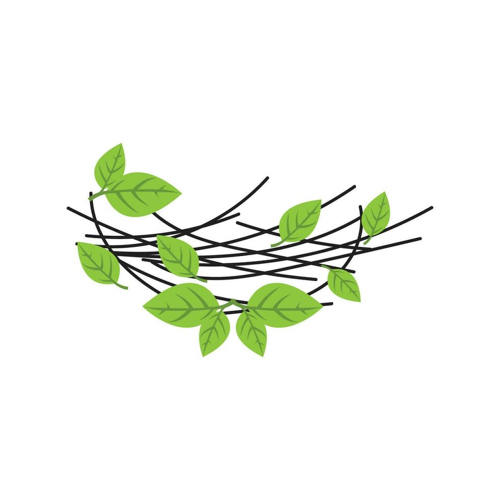 des oiseaux nid logo, vecteur conception illustration modèle