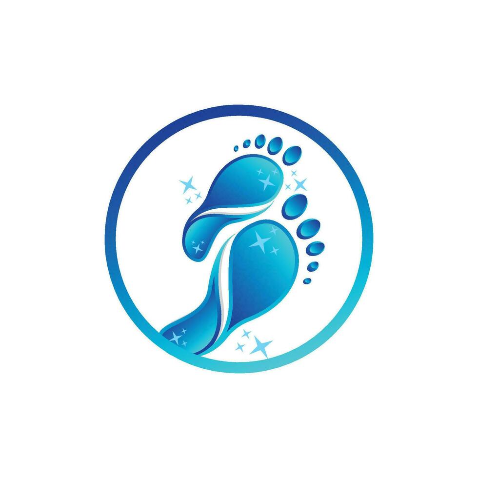 soins des pieds logo design santé illustration femme pédicure salon vecteur