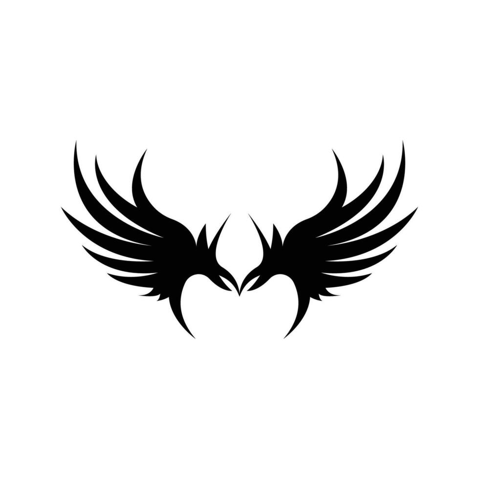 aile logo conception, vecteur Aigle faucon ailes, beauté en volant oiseau, illustration symbole