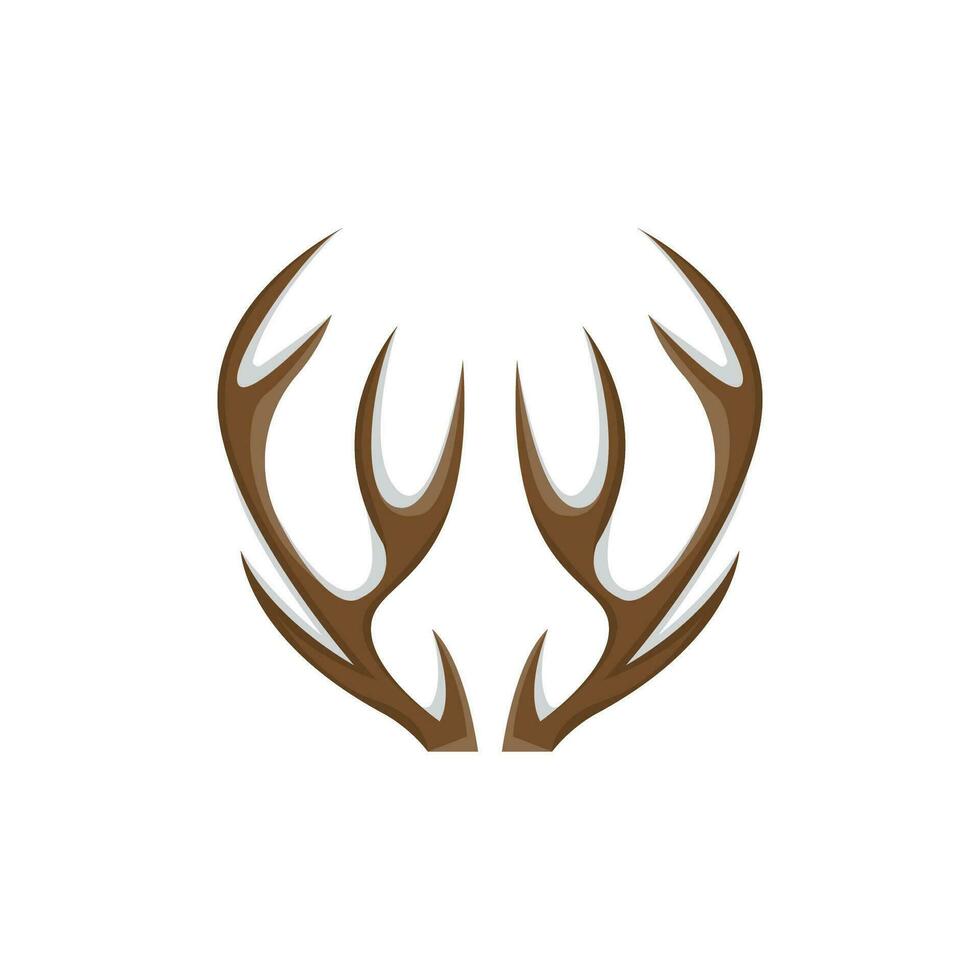 cerf klaxon logo, animal vecteur, minimaliste Facile conception, illustration symbole icône vecteur