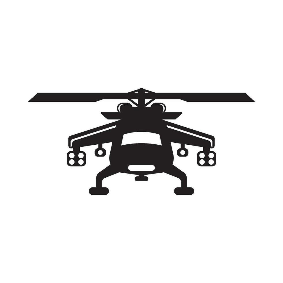 hélicoptère icône logo vecteur illustration modèle conception.