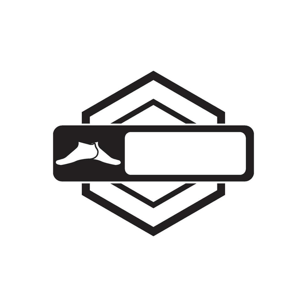 chaussette icône logo vecteur illustration conception modèle.