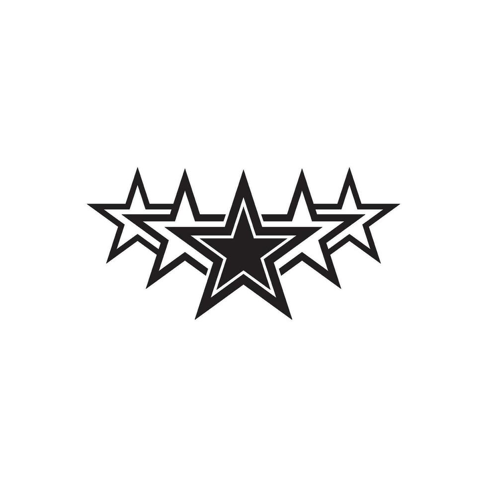 étoile logo icône ,illustration conception modèle vecteur. vecteur