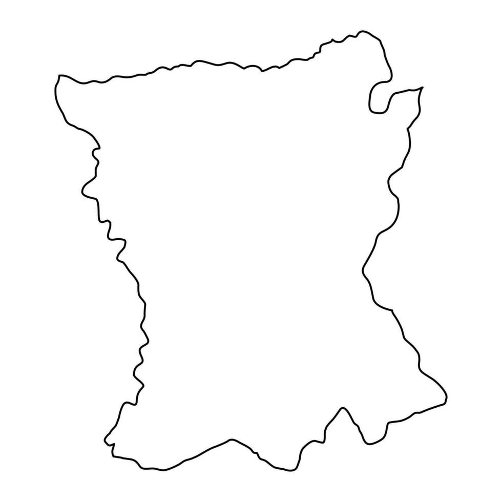 san pedro département carte, département de paraguay. vecteur illustration.