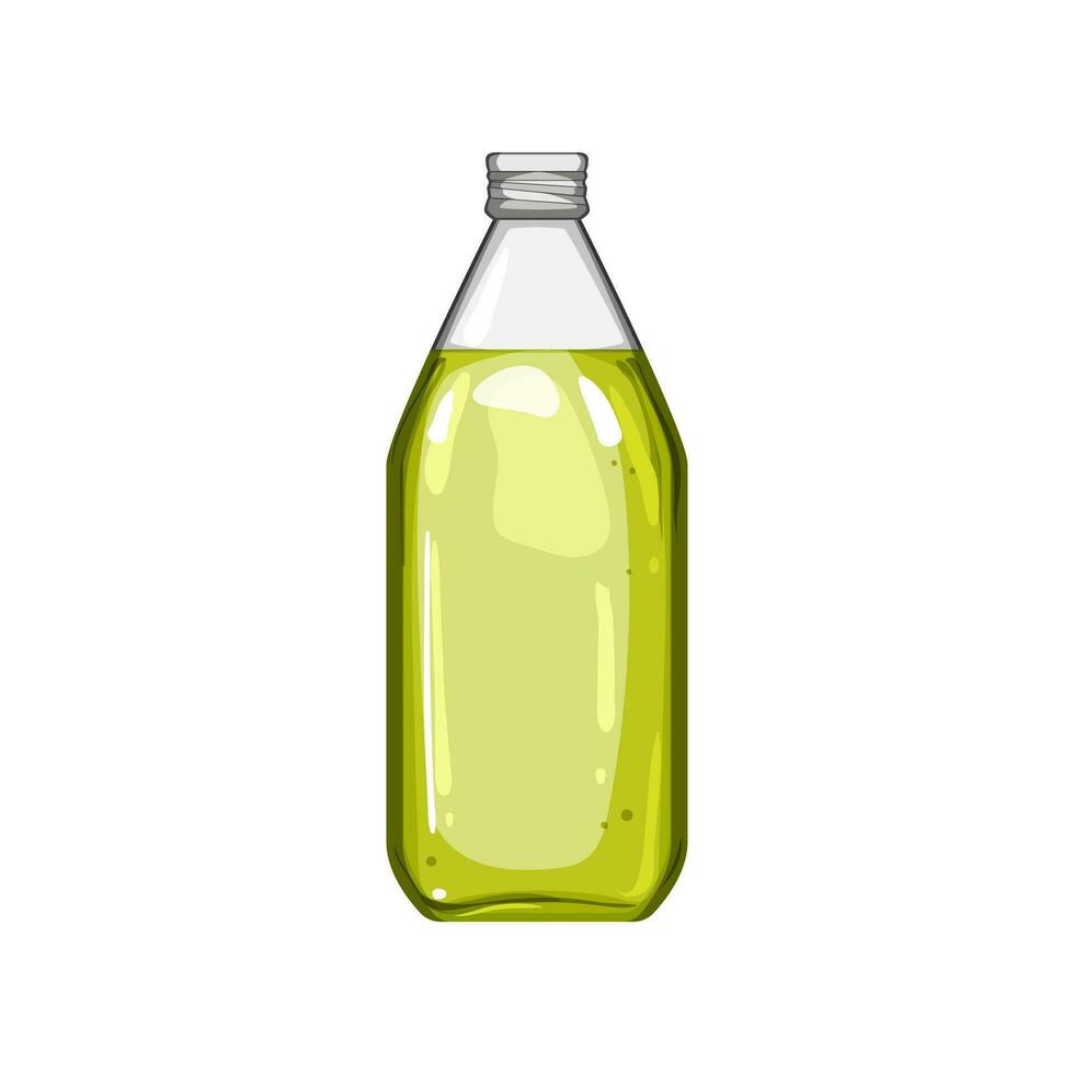 Frais verre bouteille un soda dessin animé vecteur illustration