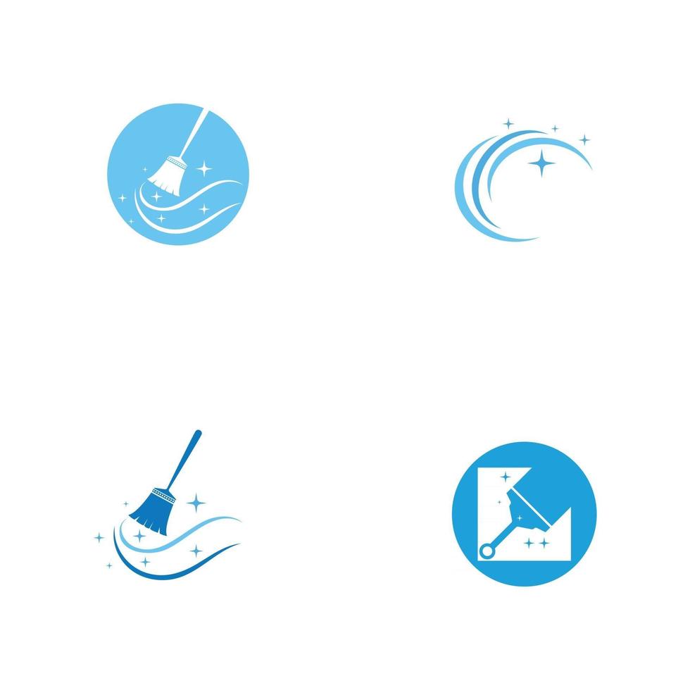 logo de nettoyage et vecteur d'illustration de symbole