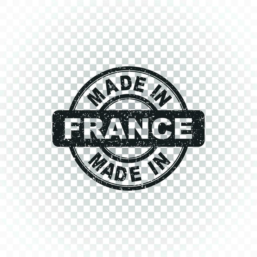 fabriqué dans France timbre. vecteur illustration sur isolé Contexte