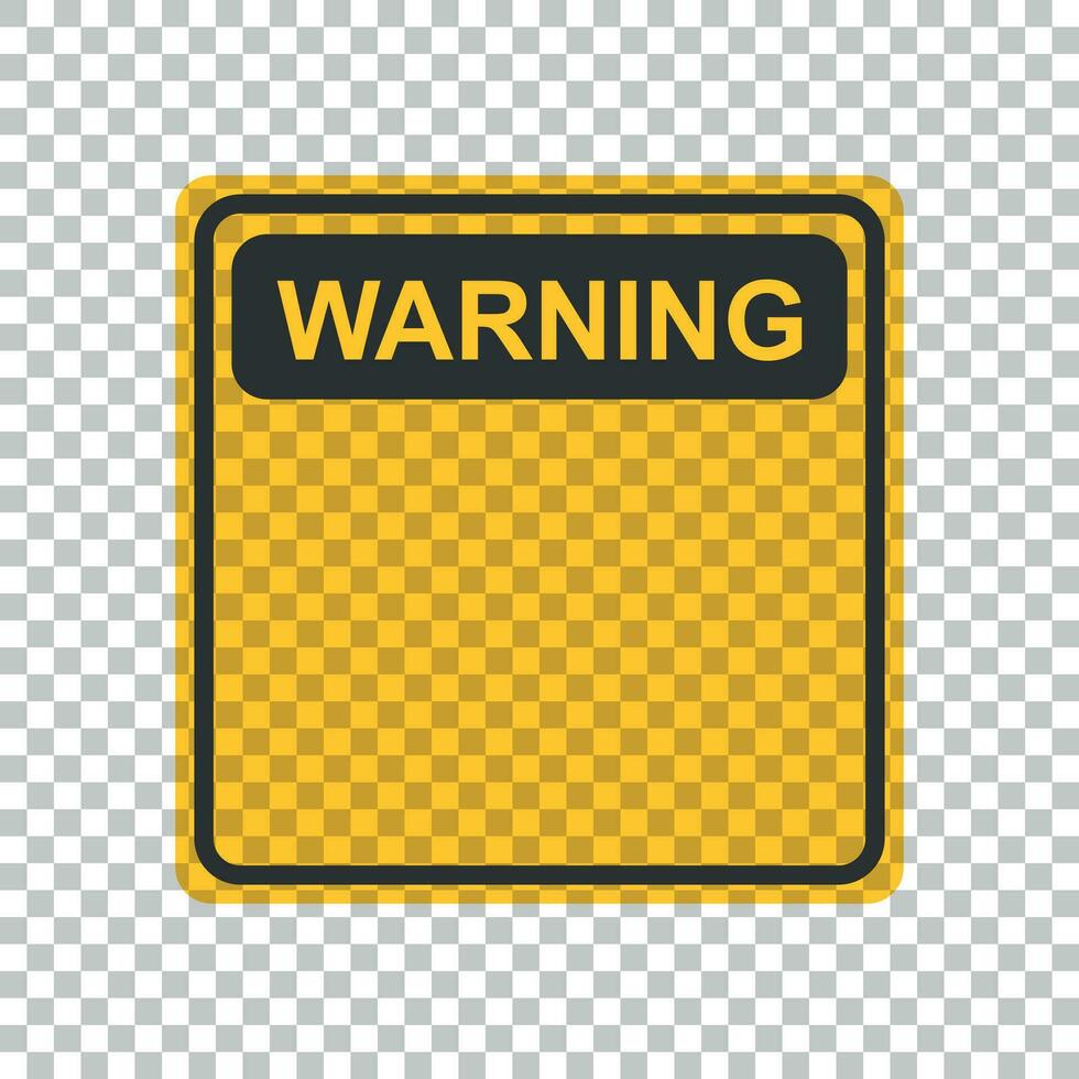 avertissement, mise en garde signe icône dans plat style. danger alarme vecteur illustration sur isolé Contexte. alerte risque affaires concept.