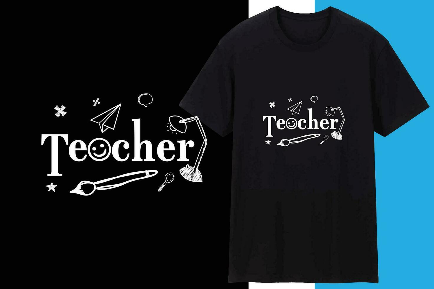 prof école t chemise conception vecteur