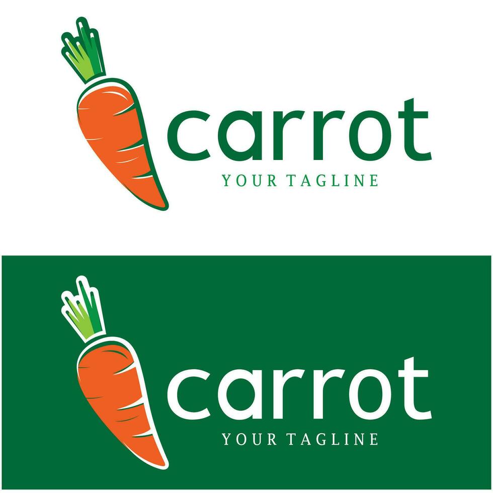 carotte illustration Créatif conception carotte agricole produit logo icône, carotte traitement, végétalien nourriture, Les agriculteurs marché, vecteur