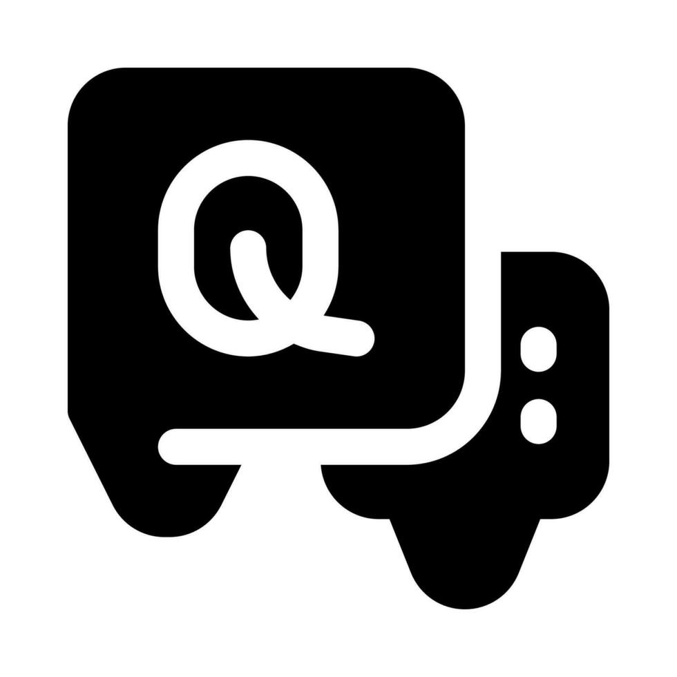 icône de question pour votre site Web, mobile, présentation et conception de logo. vecteur