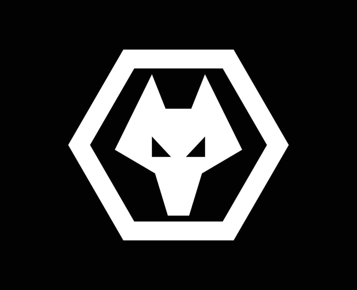 Wolverhampton vagabonds club logo blanc symbole premier ligue Football abstrait conception vecteur illustration avec noir Contexte