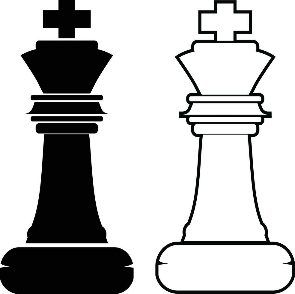 échecs pièce Icônes vecteur illustration