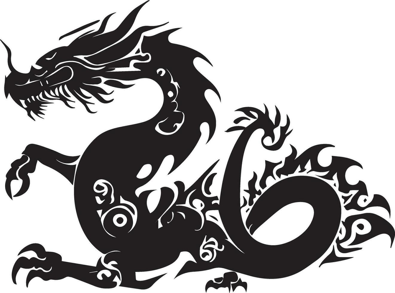 dragon vecteur tatouage conception illustration