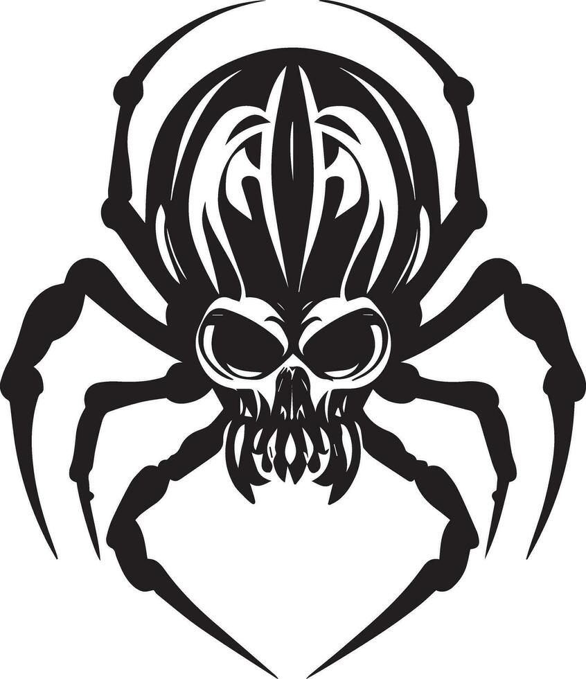 araignée tatouage conception illustration vecteur art