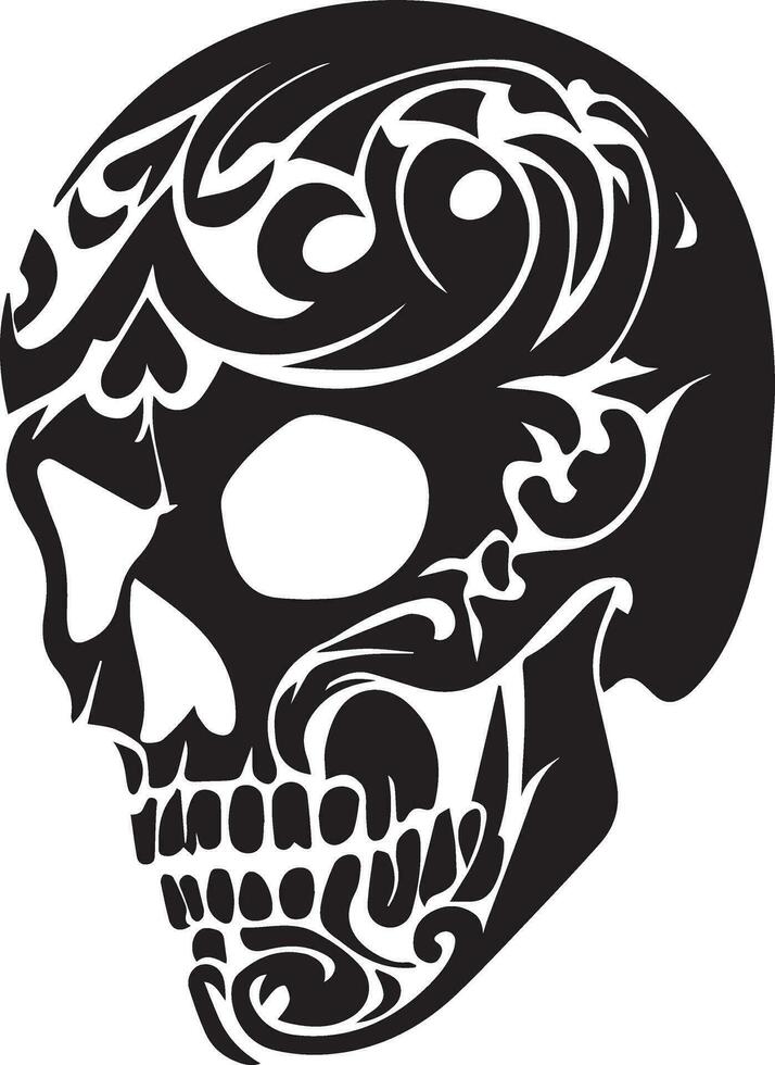 crâne tatouage illustration vecteur