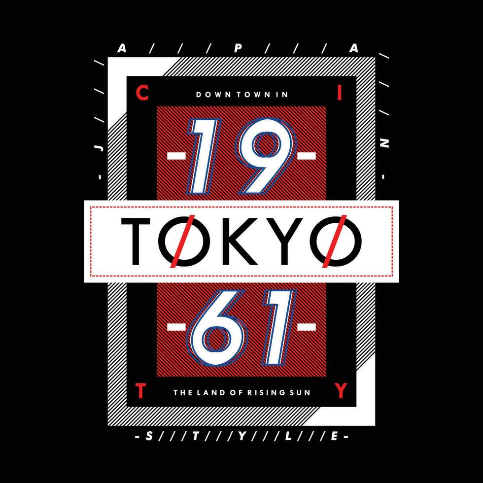 tokyo Japon Urbain graphique, typographie conception, mode t chemise, vecteur illustration