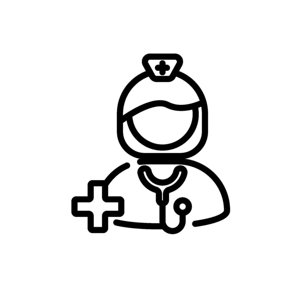 infirmière icône signe symbole vecteur